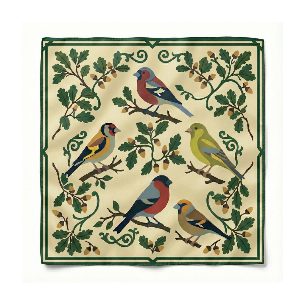 Carré de soie - Les oiseaux chantent